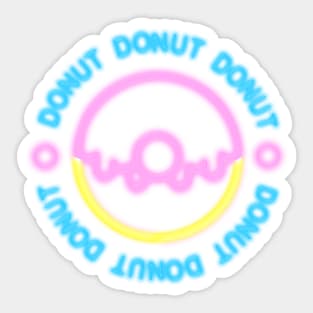 Donut Neon Sticker